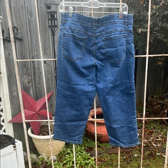 Ruby Rd. Blue capris - Picture 3 of 3